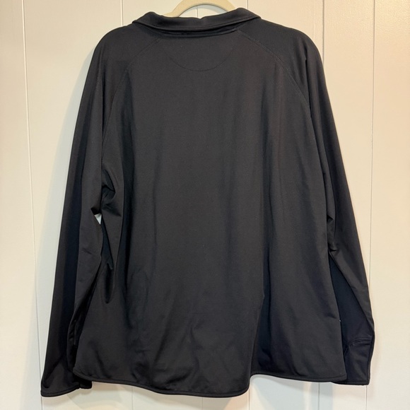 K State Rowing Sport-Tek Black Quarter-Zip Collared Sweatshirt Top Woman’s XL - Picture 6 of 6